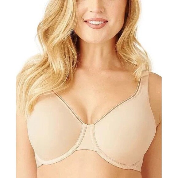 NWT Wacoal High Standards Underwire Bra 855352 Size 34D US Nude Tan Neutral - Picture 1 of 9